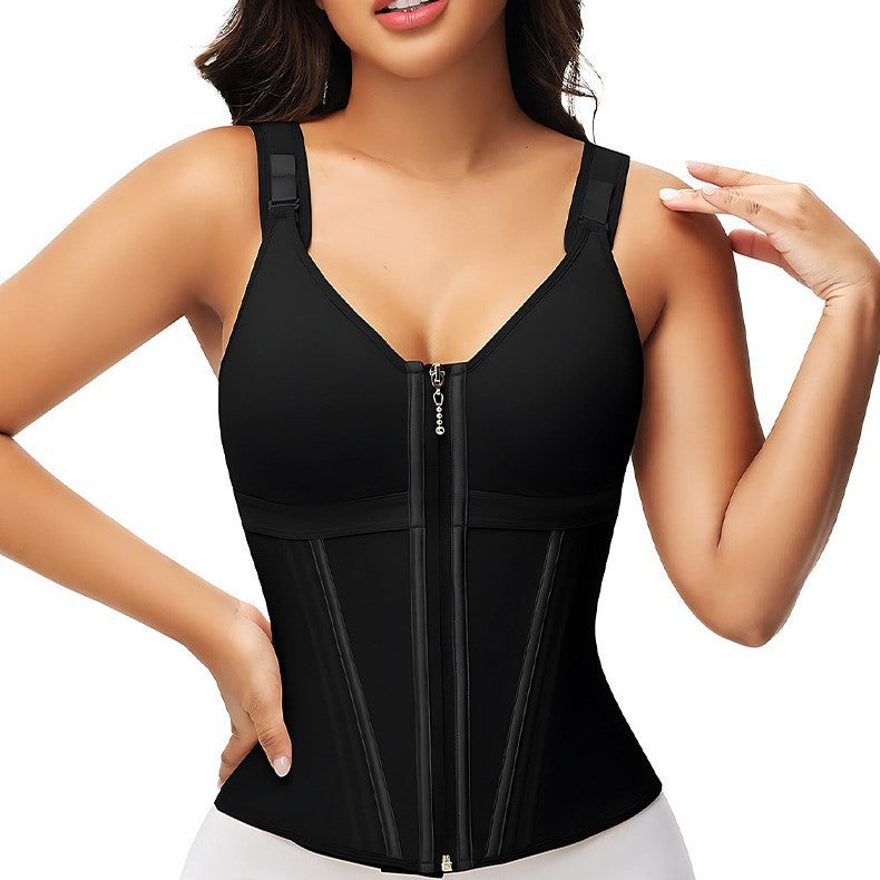 Women Mesh Shapewear with Built-in Bra Waist Cincher