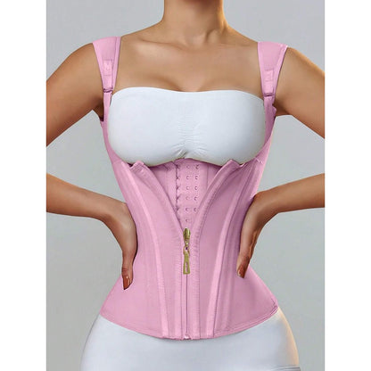 Waist Trainer for Women, Tummy Control Sports Girdle, Workout Body Shaper with Adjustable Shoulder Strap