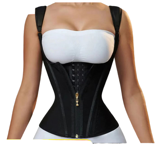 Waist Trainer for Women, Tummy Control Sports Girdle, Workout Body Shaper with Adjustable Shoulder Strap