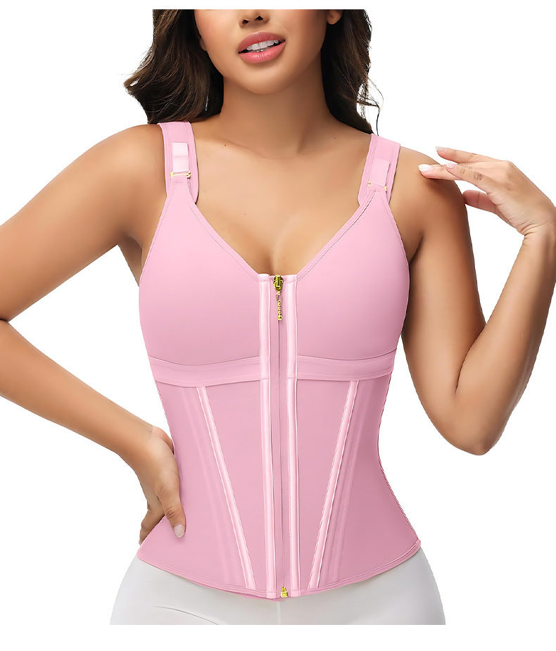 Women Mesh Shapewear with Built-in Bra Waist Cincher